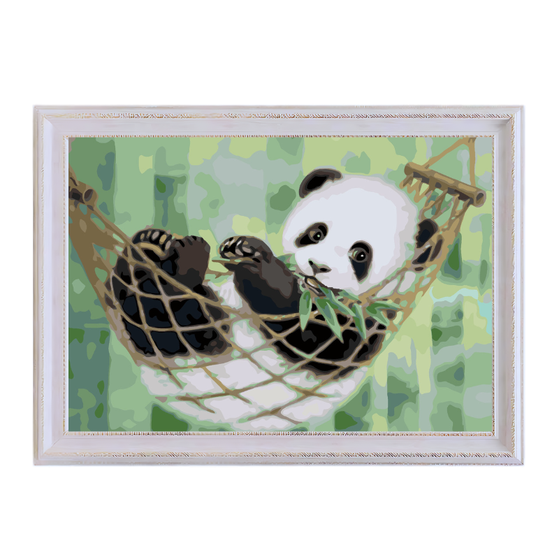 Resting Panda-Paint by Numbers