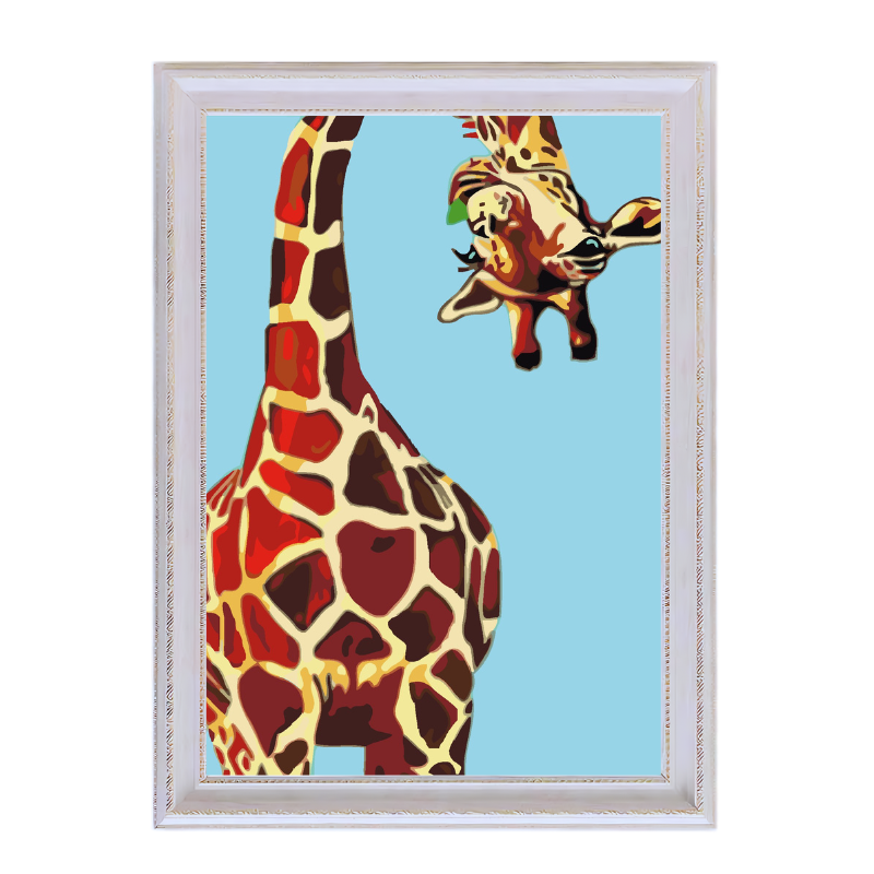 Funning giraffe-Paint by Numbers