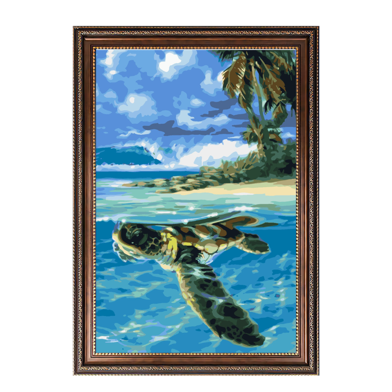 Sea Turtle-Paint by Numbers