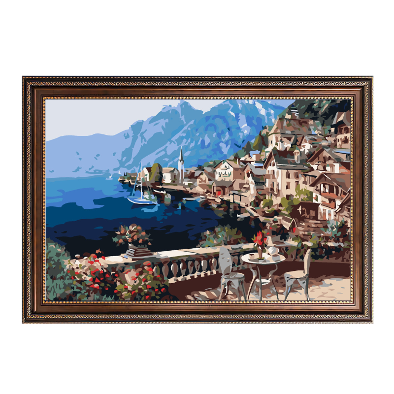 Hallstatt Austria-Paint by Numbers