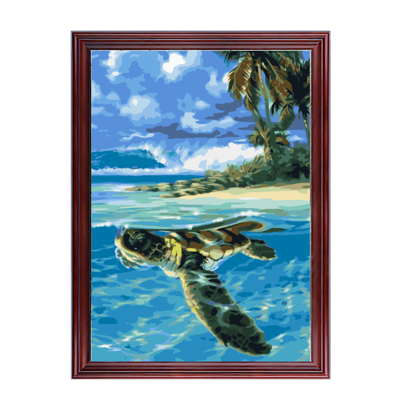 Sea Turtle-Paint by Numbers