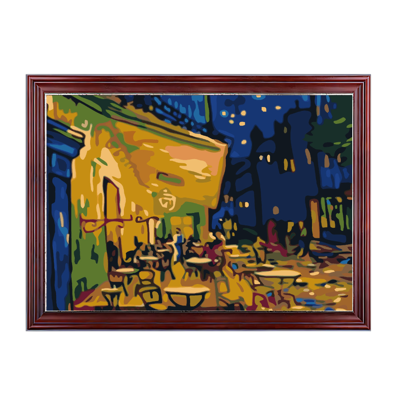 Cafe Terrace at Night-Van Gogh-Paint by Numbers