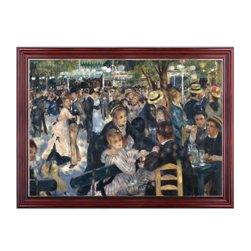 Bal du Moulin de la Galette (1876)-Pierre-Auguste Renoir-Paint by Numbers