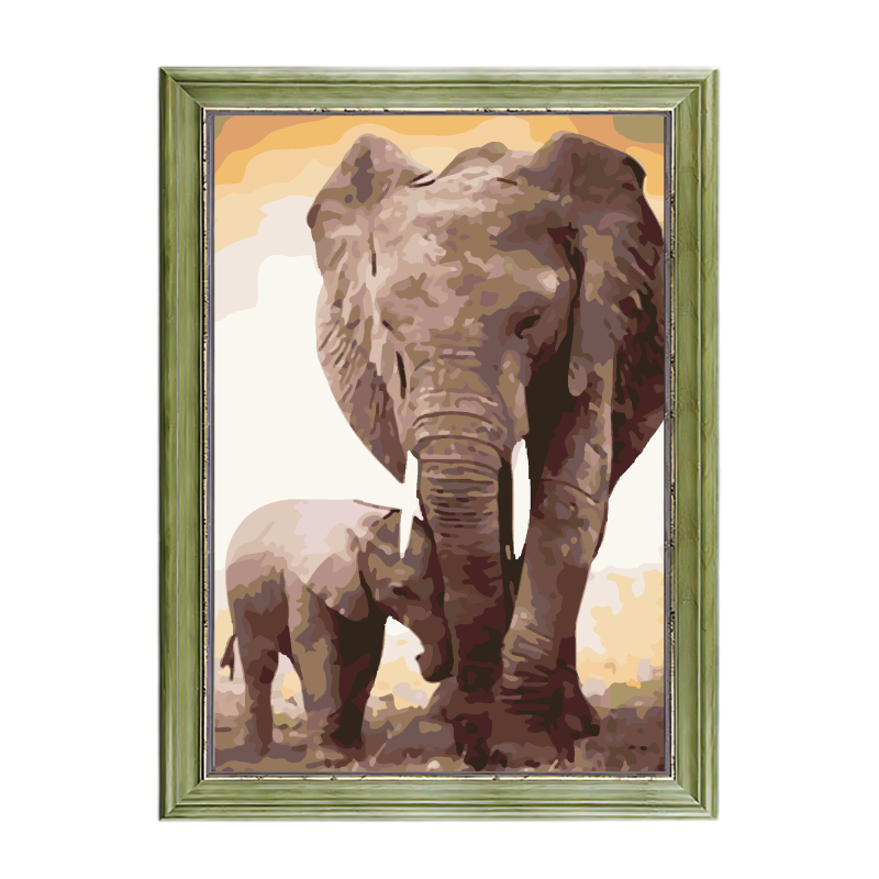 African elephant-Paint by Numbers