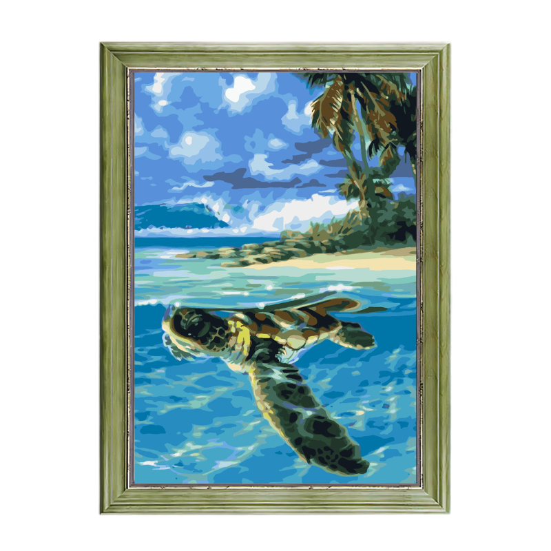 Sea Turtle-Paint by Numbers