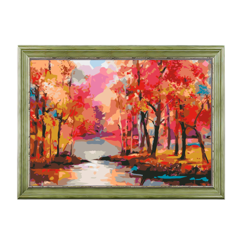 Colorful Autumn-Paint by Numbers