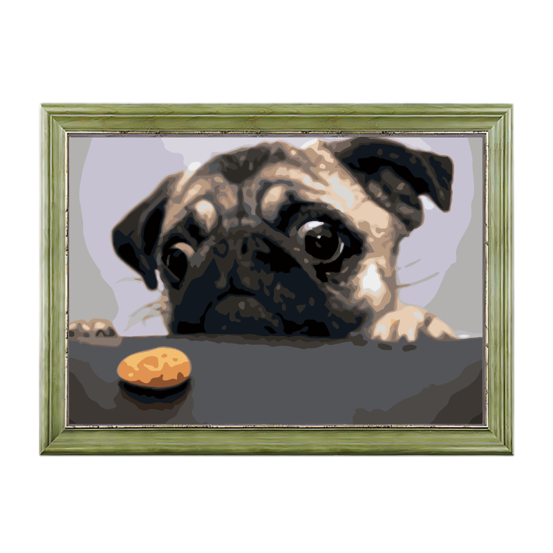 A Pug-Paint by Numbers