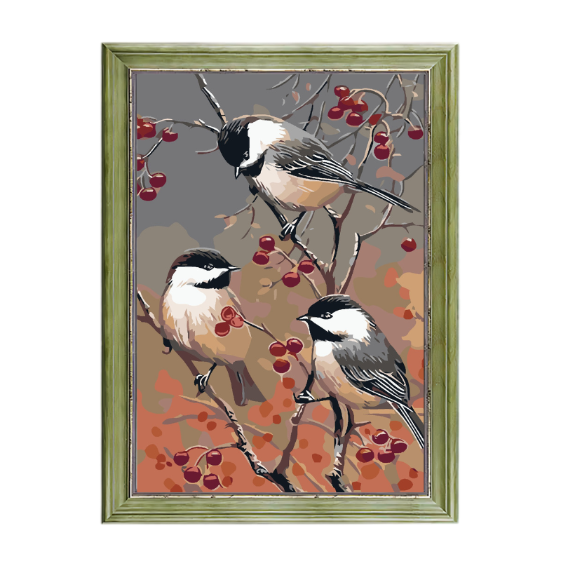 Birds On A Branch-Paint by Numbers