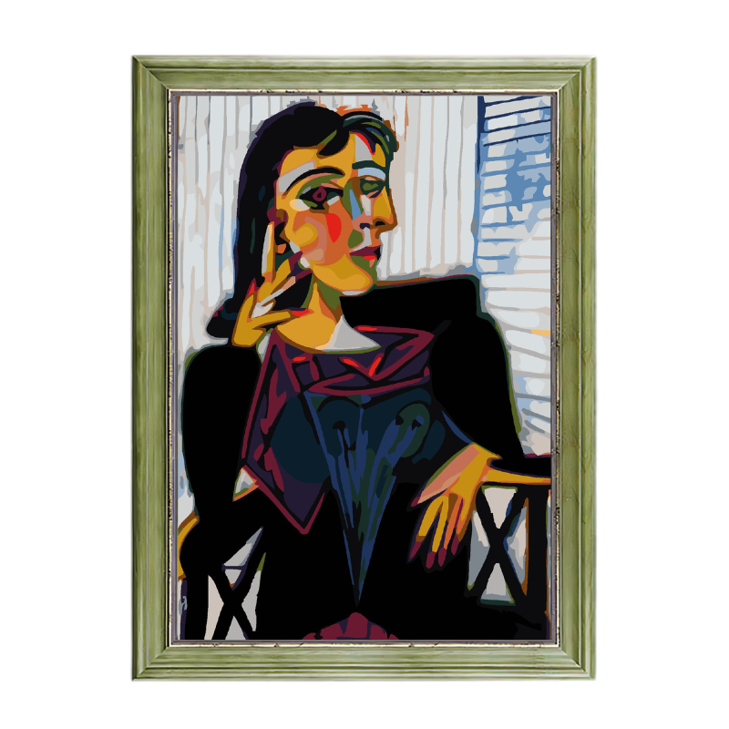 Portrait of Dora Maar, 1937-Pablo Picasso-Paint by Numbers