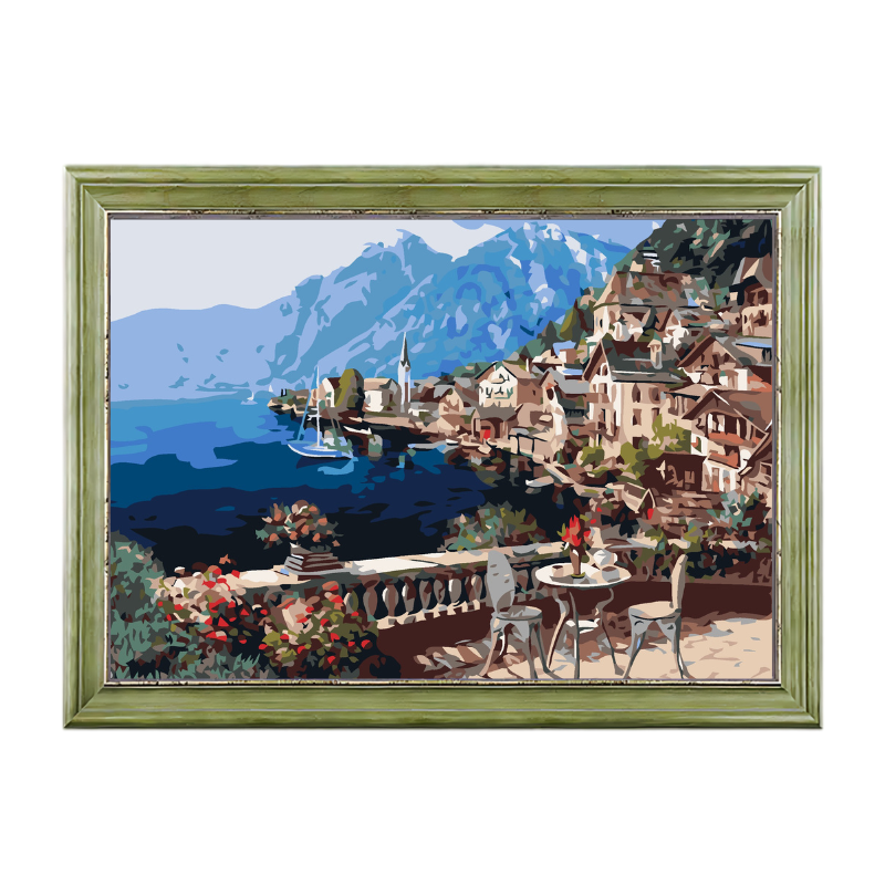 Hallstatt Austria-Paint by Numbers