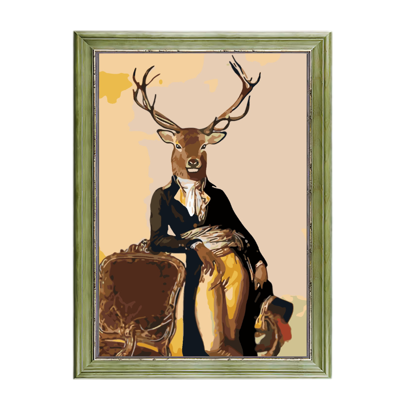 Deer Gentleman-Paint by Numbers