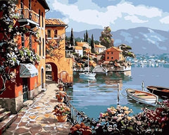 Romantic Town-Paint by Numbers