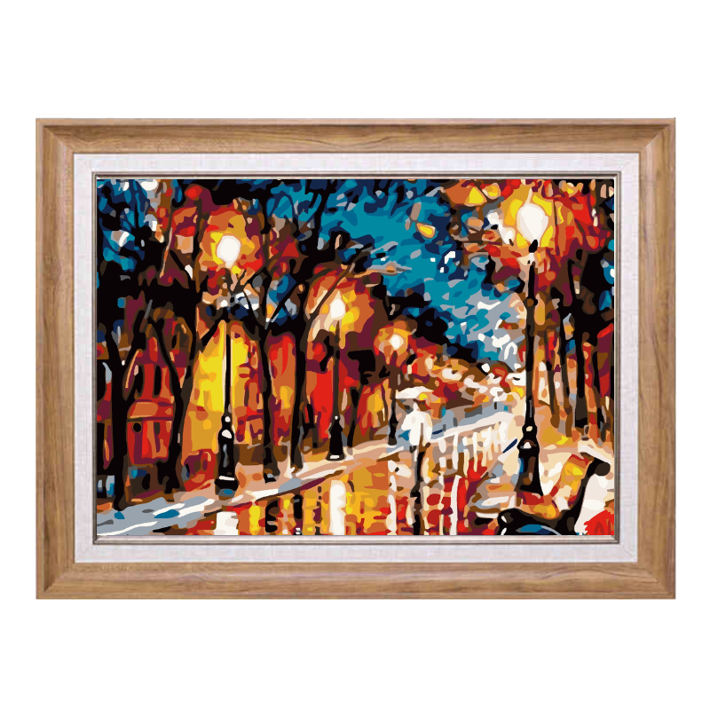 Street View - Leonid Afremov-Paint by Numbers