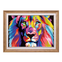 Colorful Lion-Paint by Numbers