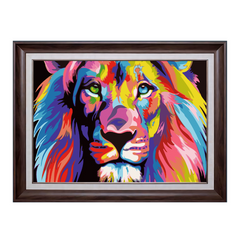 Colorful Lion-Paint by Numbers