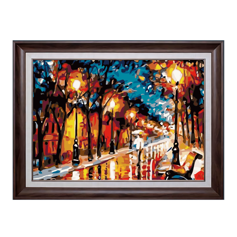 Street View - Leonid Afremov-Paint by Numbers