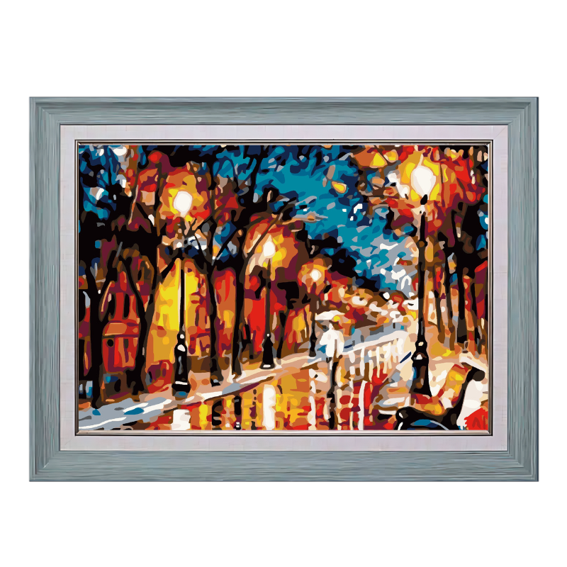 Street View - Leonid Afremov-Paint by Numbers