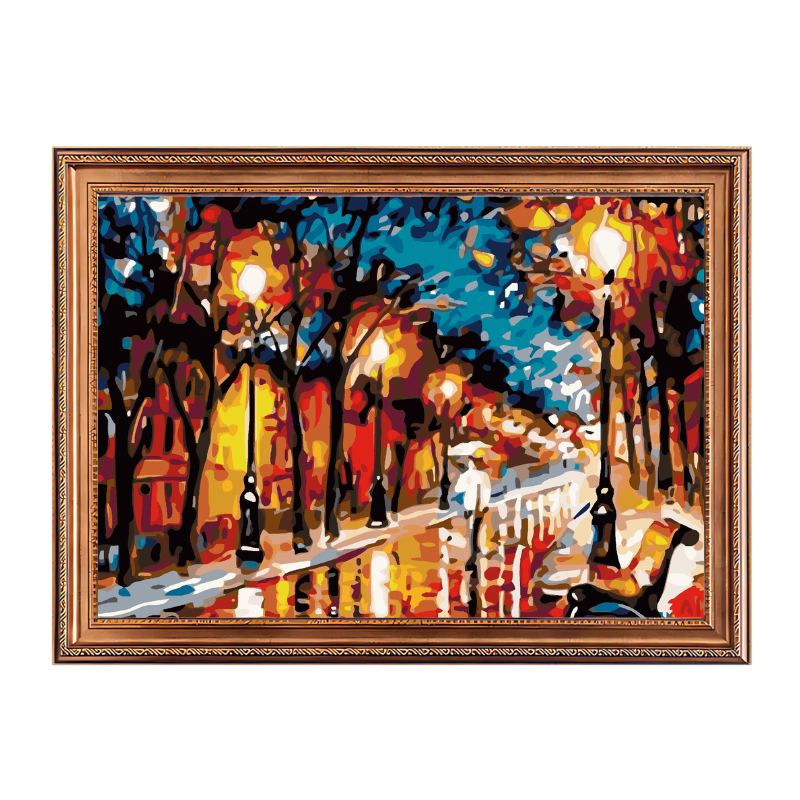 Street View - Leonid Afremov-Paint by Numbers