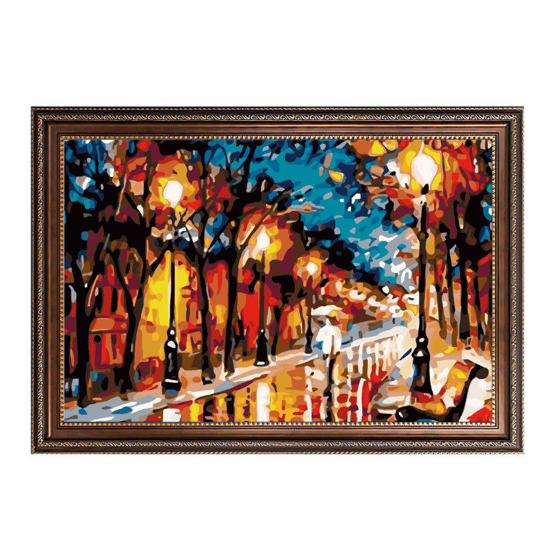 Street View - Leonid Afremov-Paint by Numbers