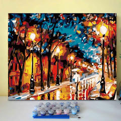 Street View - Leonid Afremov-Paint by Numbers