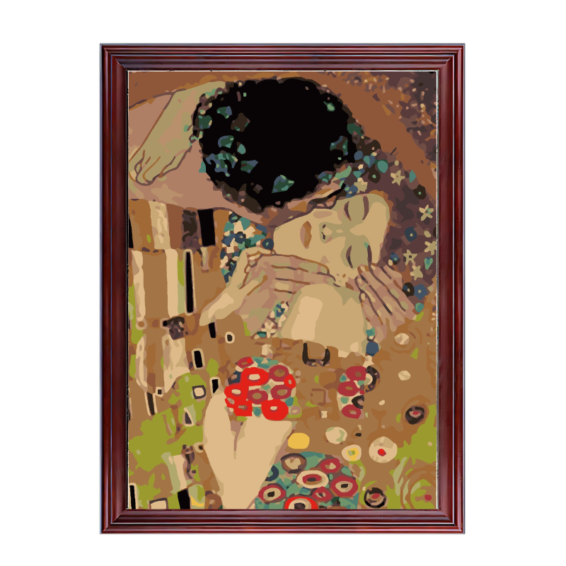 The Kiss by Gustav Klimt-Paint by Numbers