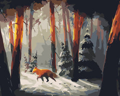 Winter Painted-Fox-Paint by Numbers