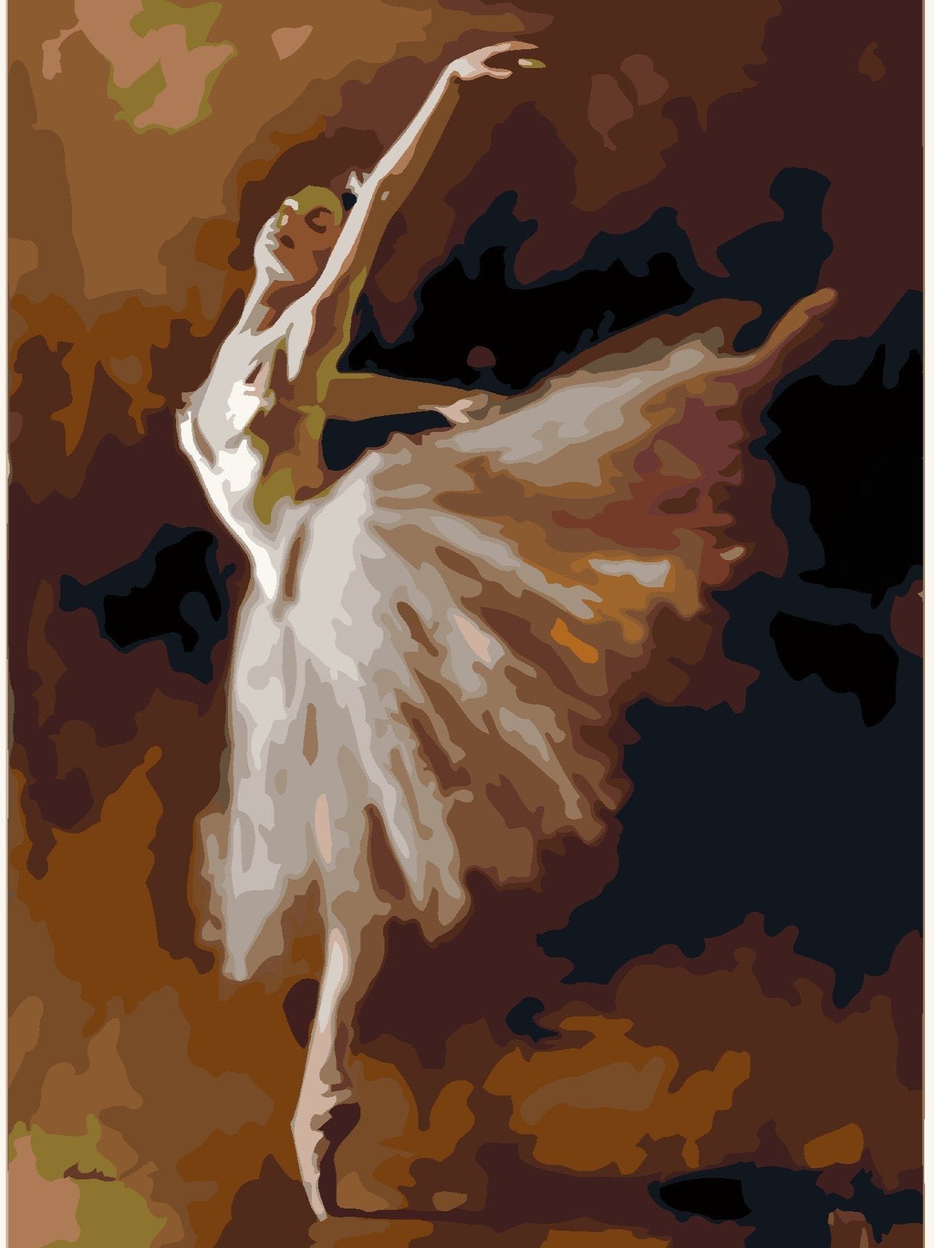 Ballet Dancer-Paint by Numbers