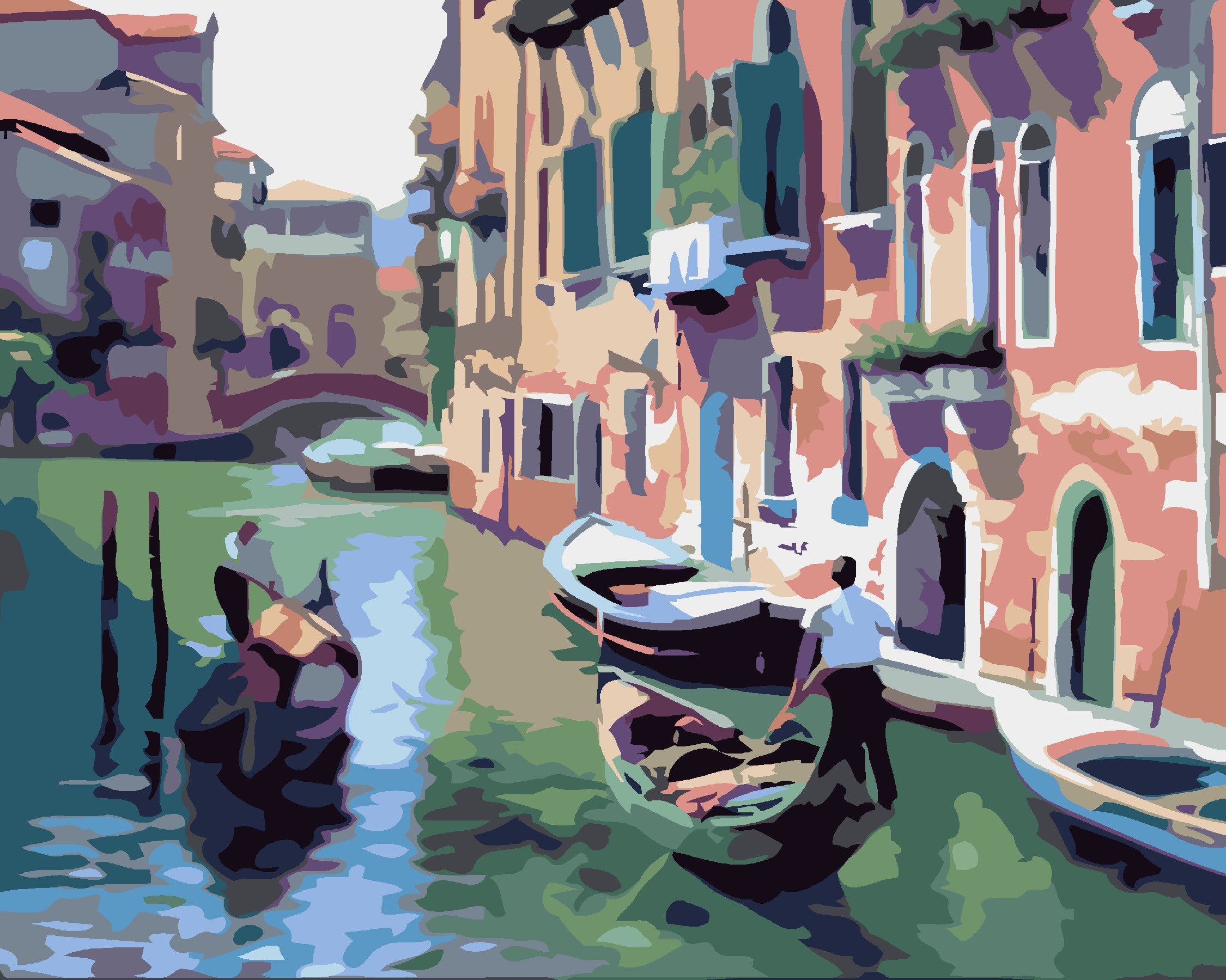 Canals of Venice-Paint by Numbers