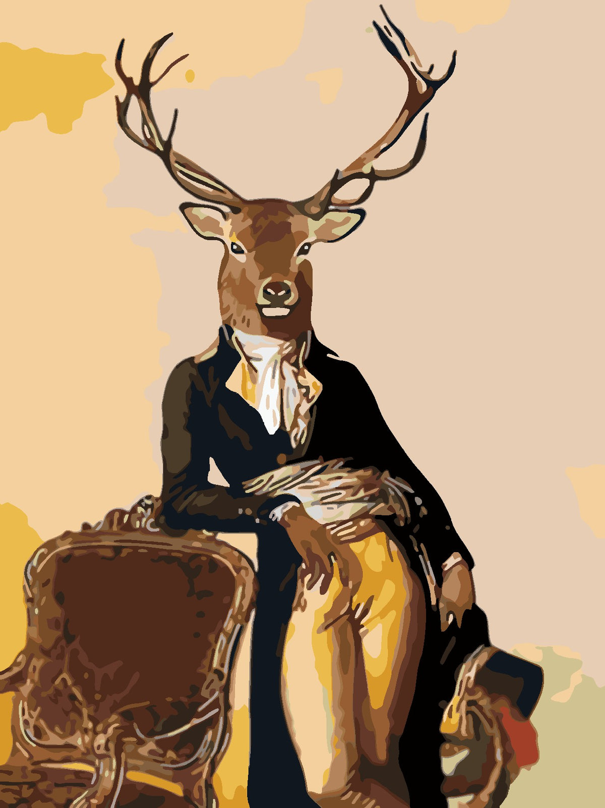 Deer Gentleman-Paint by Numbers