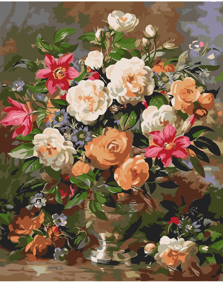 Elegant Bouquet-Paint by Numbers