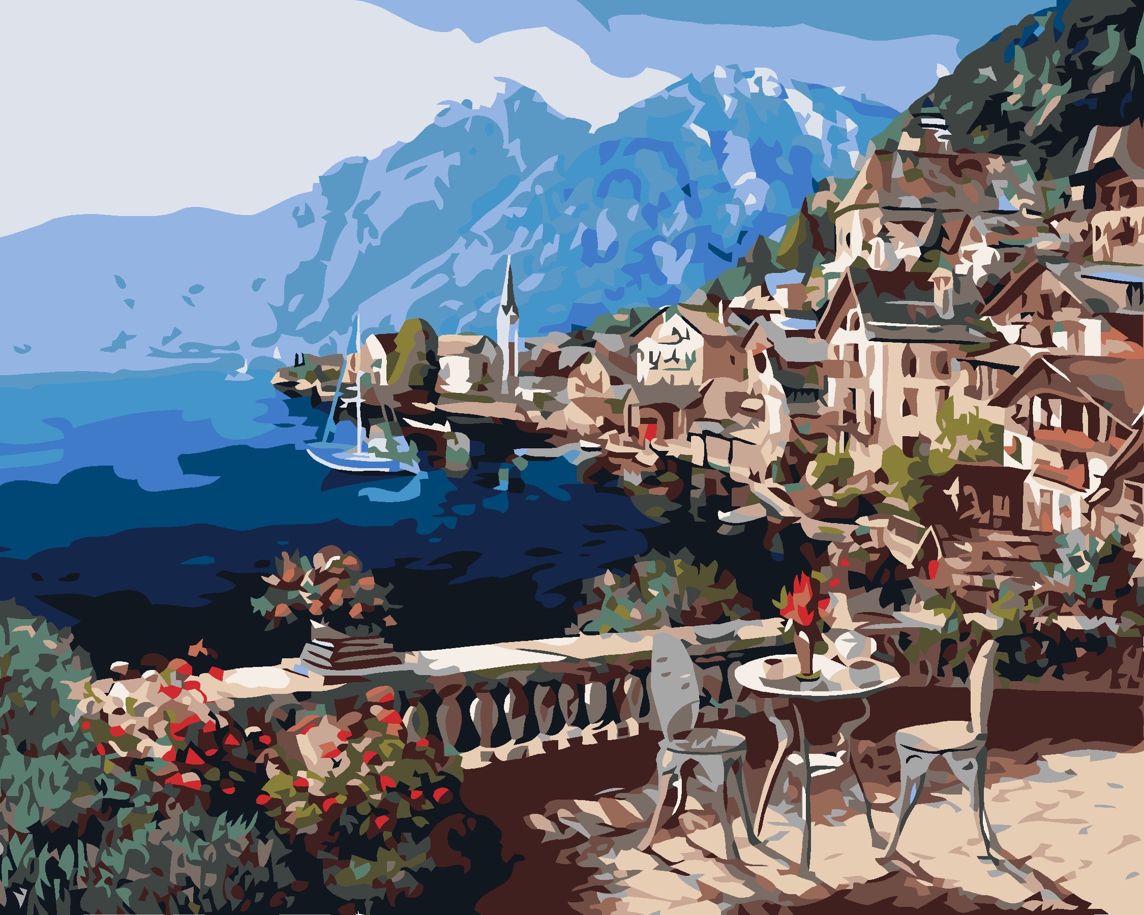 Hallstatt Austria-Paint by Numbers