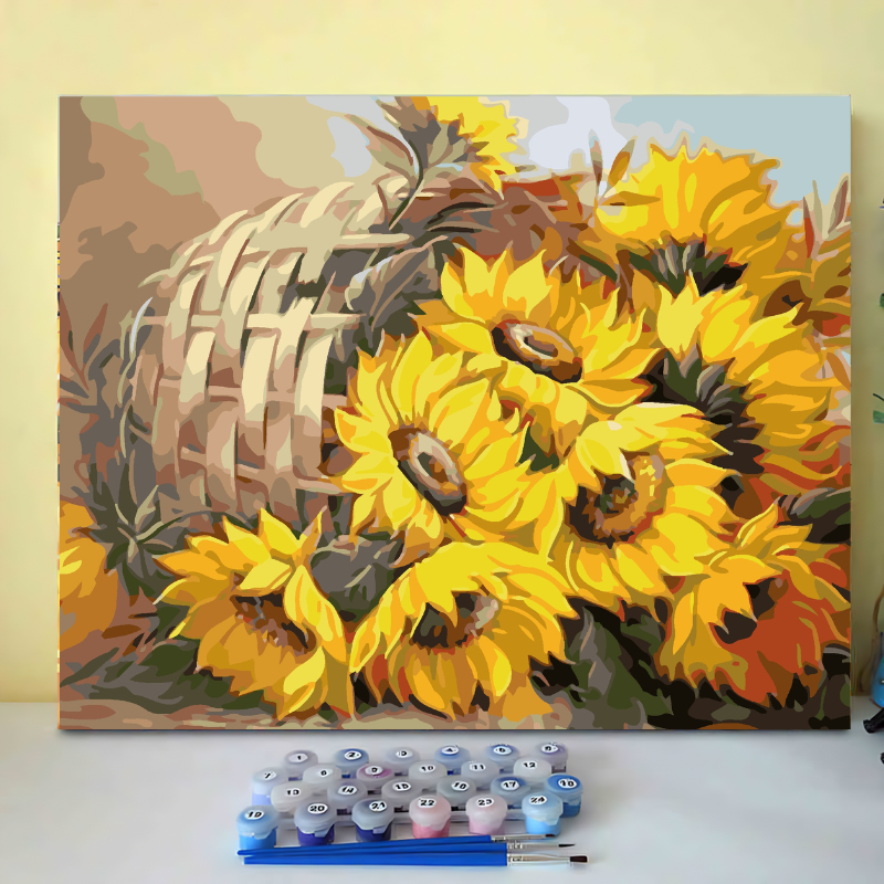 Sunflowers-Paint by Numbers