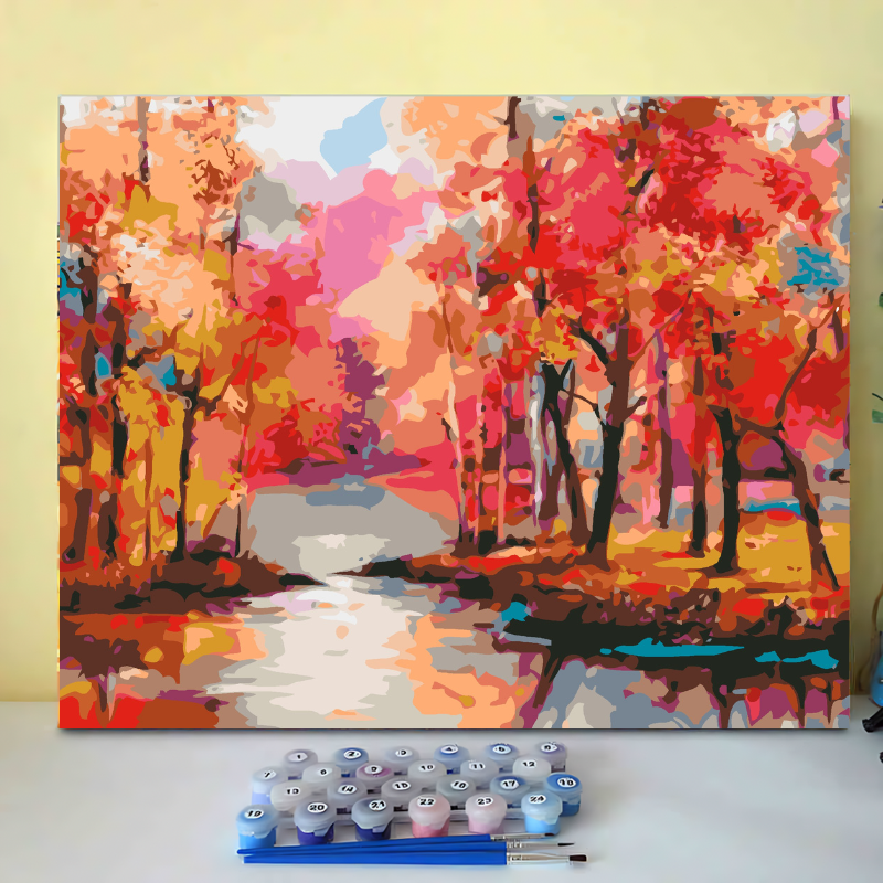 Colorful Autumn-Paint by Numbers