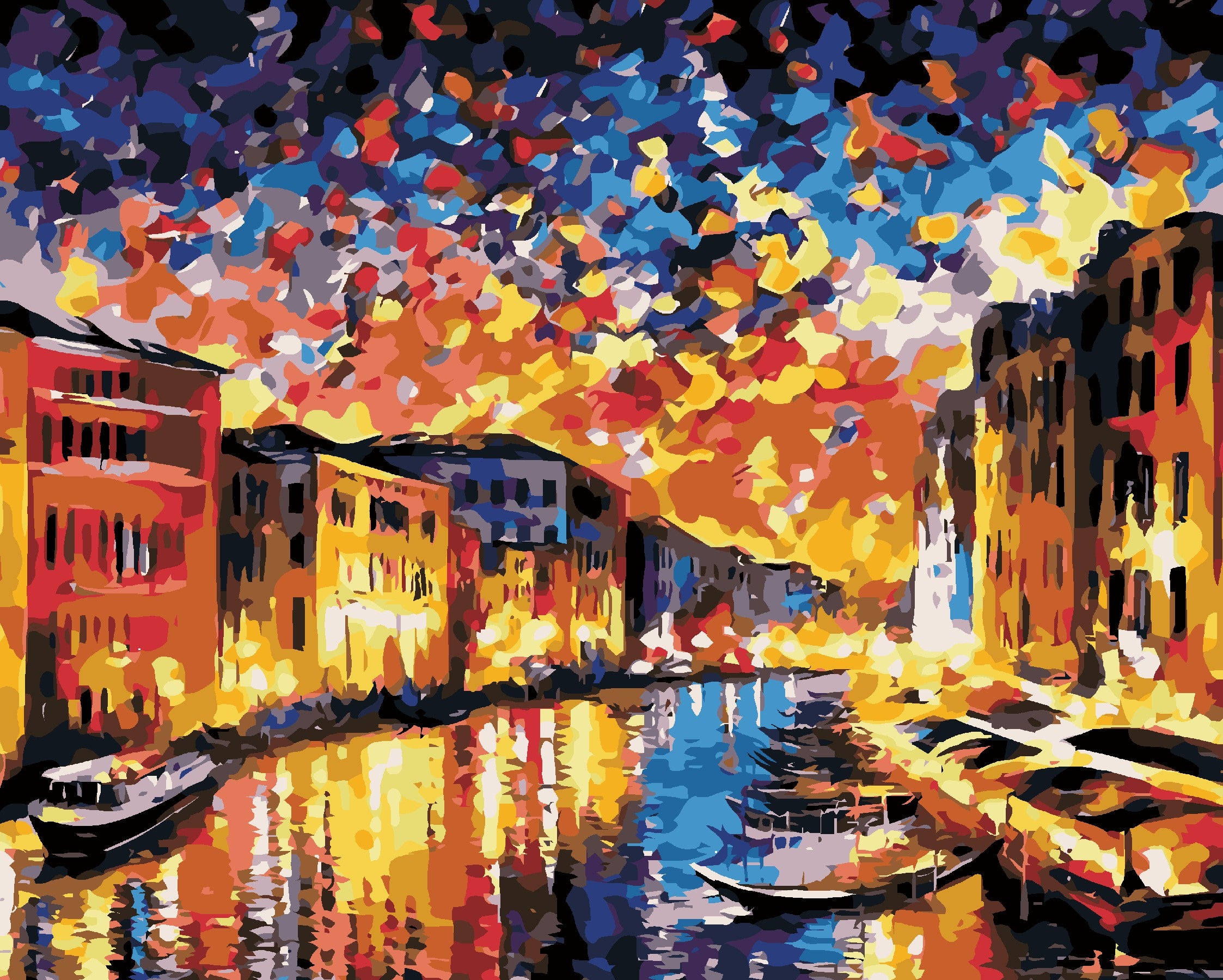 Venice Grand Canal-Leonid Afremov-Paint by Numbers