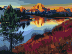 Mountain and Lake-Paint by Numbers