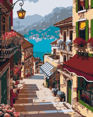 Romantic town-Paint by Numbers